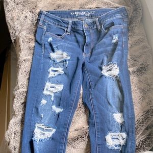 american eagle ripped jeans